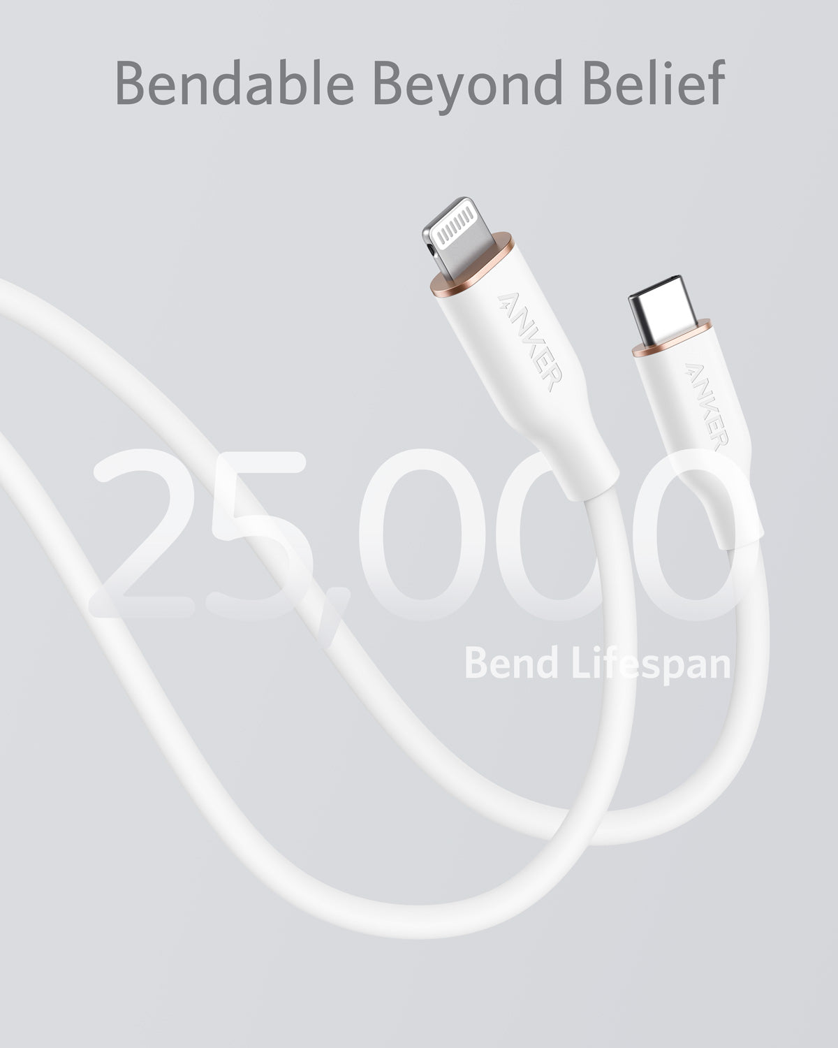 Anker <b>641</b> USB-C to Lightning Cable (Flow, 3 ft Silicone), photo 40 of 43