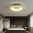 GobekUsa Concave Round LED Ceiling Light with Remote Control for Bedroom Living Room