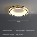GobekUsa Concave Round LED Ceiling Light with Remote Control for Bedroom Living Room