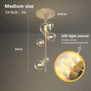 GobekUsa Glass Bubble Pendant Light: Modern Nordic Design for Dining Room, Bar, Coffee Shop.