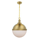 Aaron 12" 2-Light Gold Dimmable Island Pendant Light