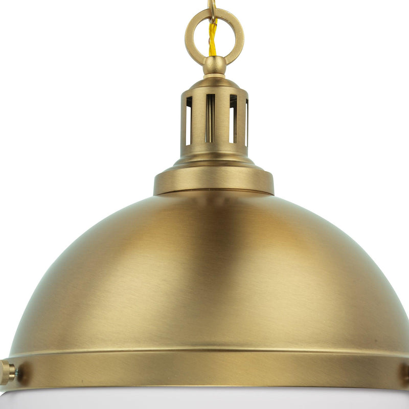Aaron 12" 2-Light Gold Dimmable Island Pendant Light