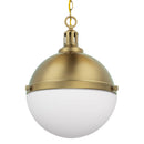 Aaron 12" 2-Light Gold Dimmable Island Pendant Light