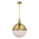 Aaron 12" 2-Light Gold Dimmable Island Pendant Light