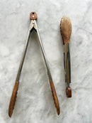 Acacia Wood Tongs, Set of 2