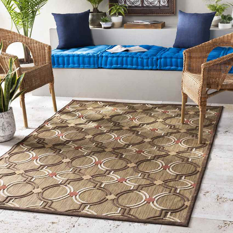 Eli Cottage Khaki Area Rug