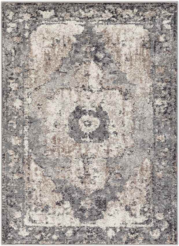 Bowen Traditional Charcoal Area Rug