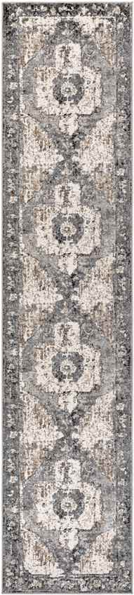 Bowen Traditional Charcoal Area Rug