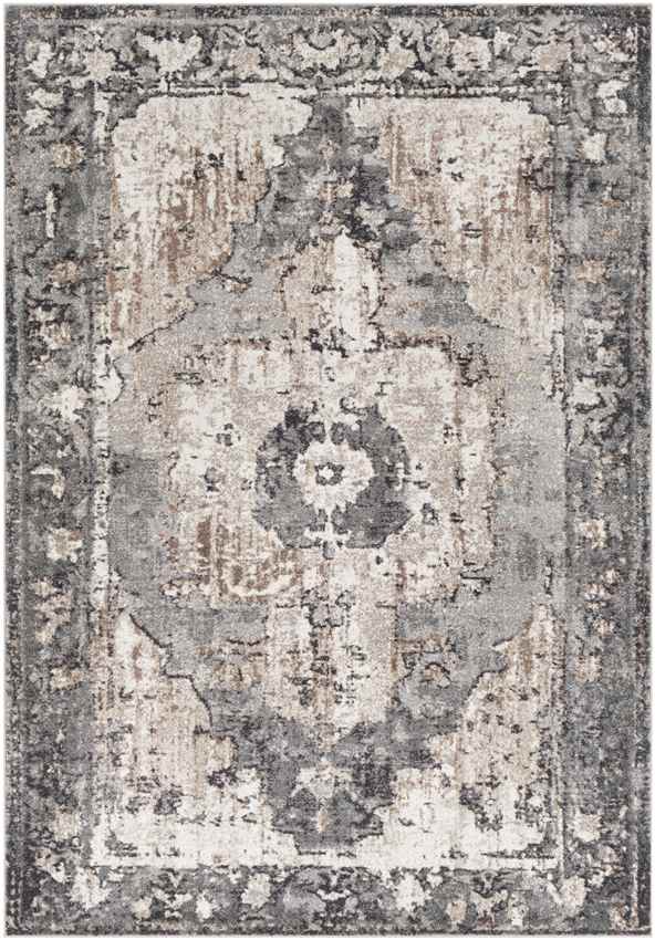 Bowen Traditional Charcoal Area Rug