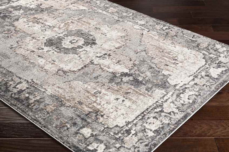 Bowen Traditional Charcoal Area Rug