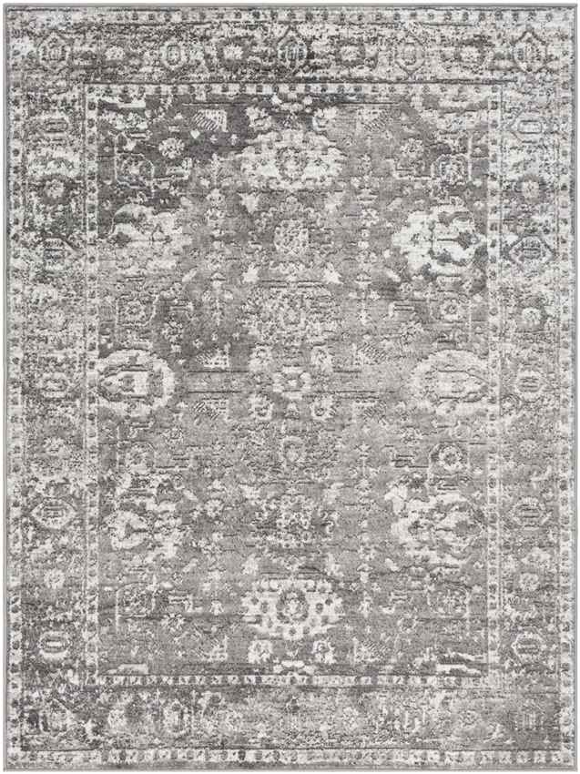 Kedrick Traditional Gray/Charcoal/White Area Rug