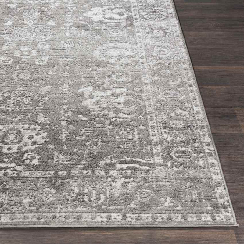 Kedrick Traditional Gray/Charcoal/White Area Rug