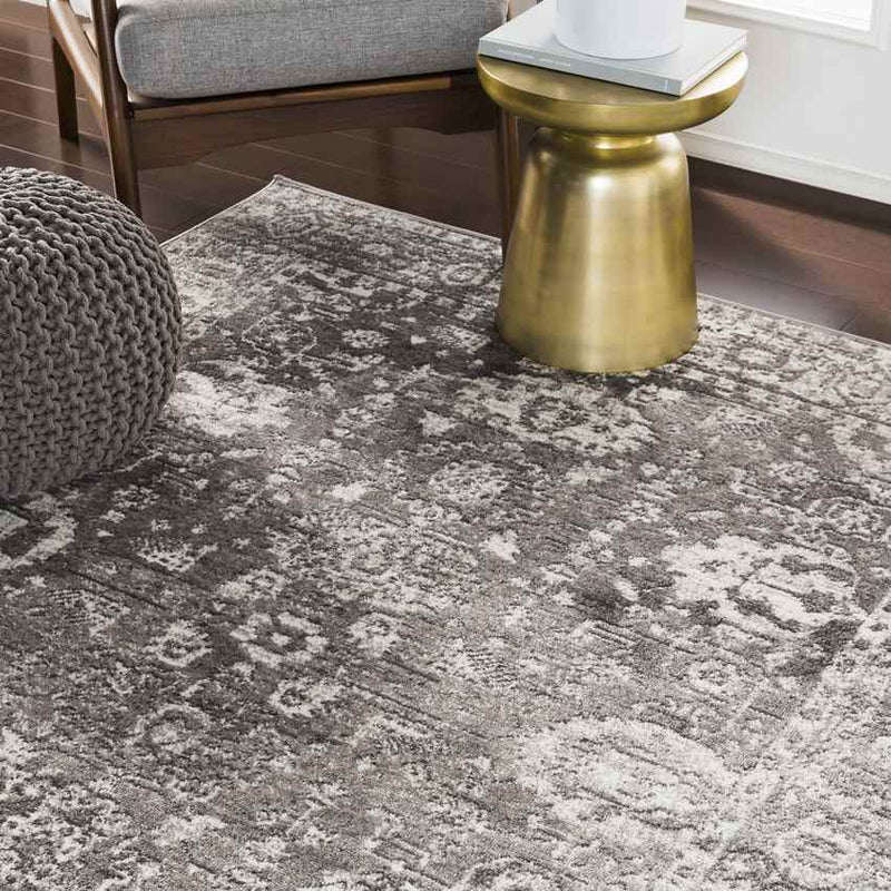 Kedrick Traditional Gray/Charcoal/White Area Rug