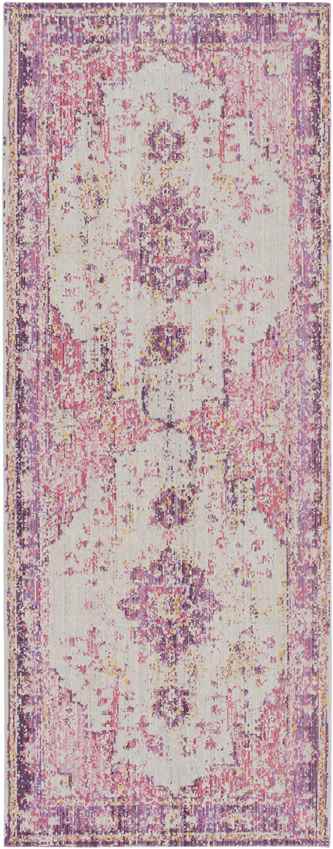 Everly Traditional Bright Pink Area Rug