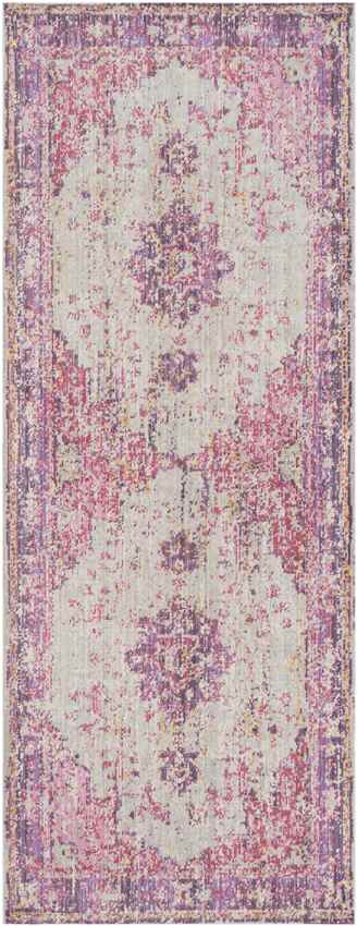 Everly Traditional Bright Pink Area Rug