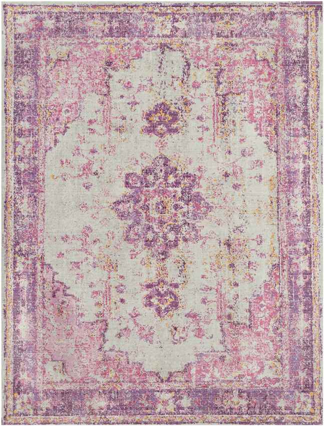 Everly Traditional Bright Pink Area Rug