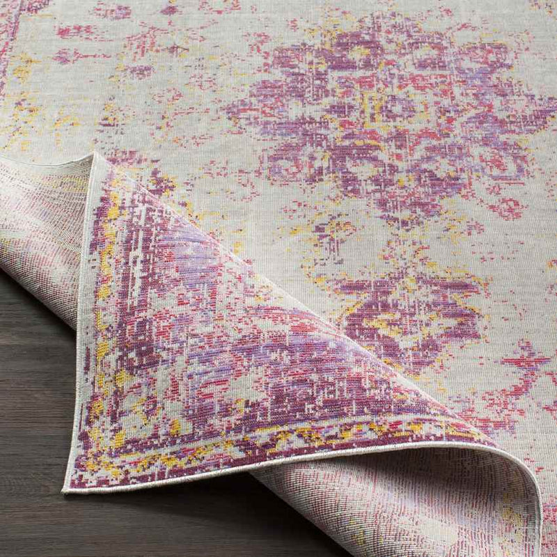 Everly Traditional Bright Pink Area Rug