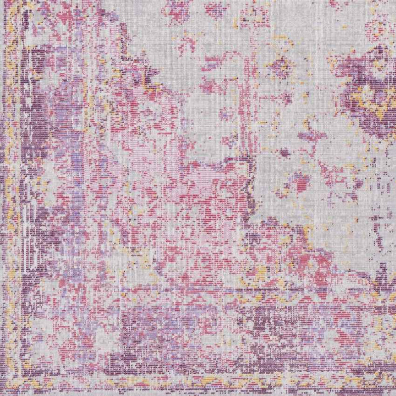 Everly Traditional Bright Pink Area Rug