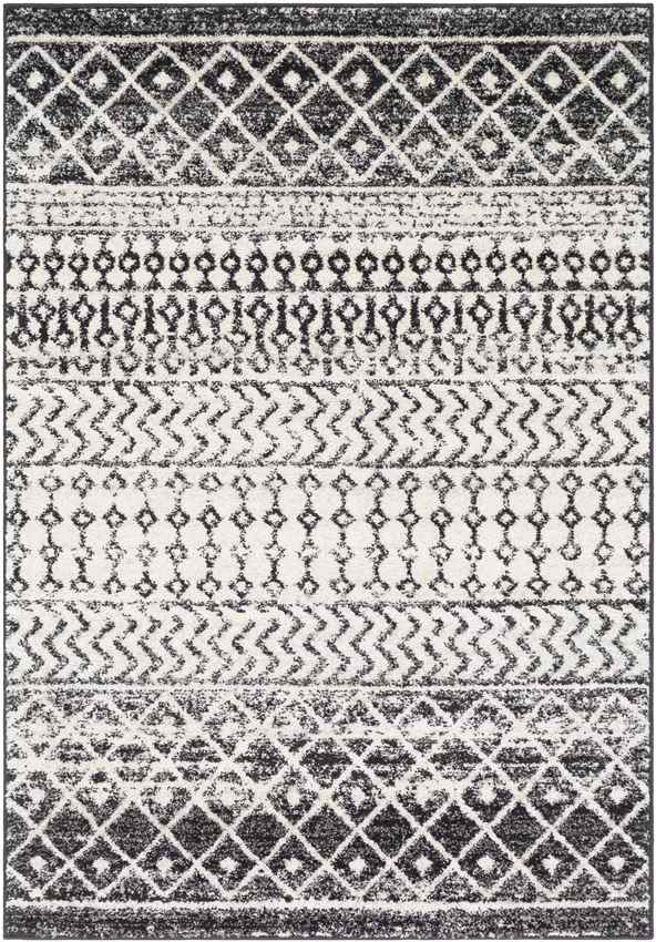 Louise Global Black/White Area Rug