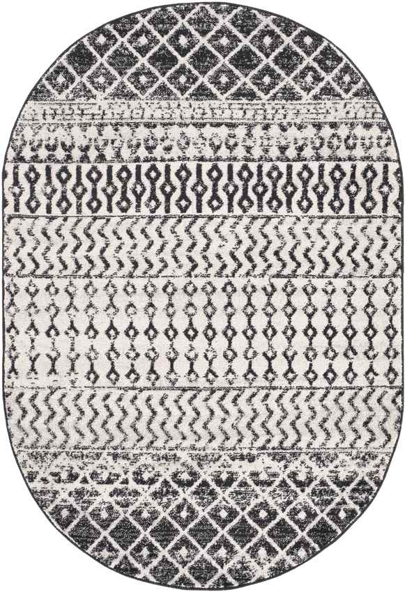 Louise Global Black/White Area Rug