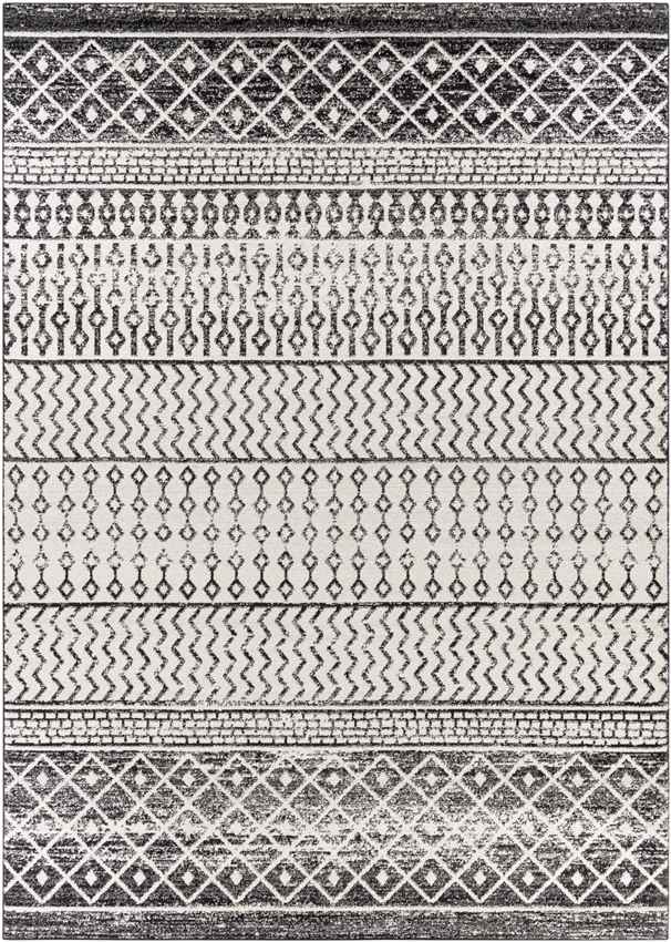 Louise Global Black/White Area Rug