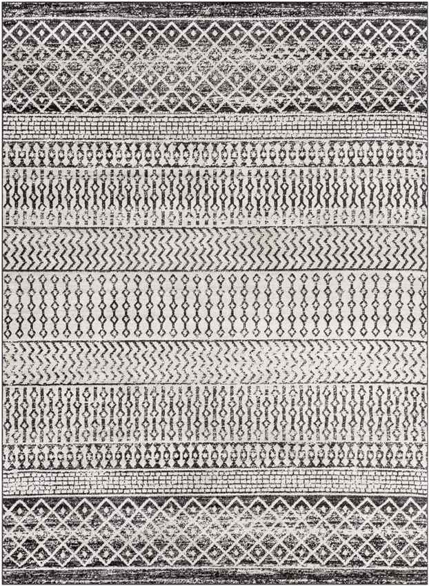 Louise Global Black/White Area Rug