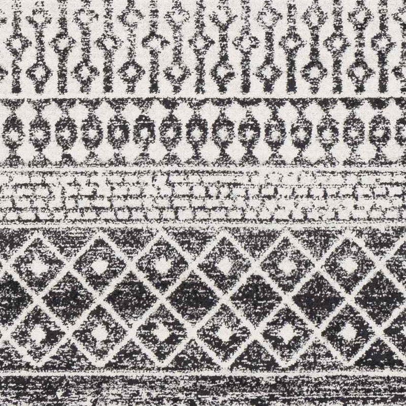 Louise Global Black/White Area Rug