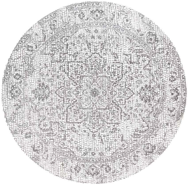 Lachan Traditional White/Grey Area Rug