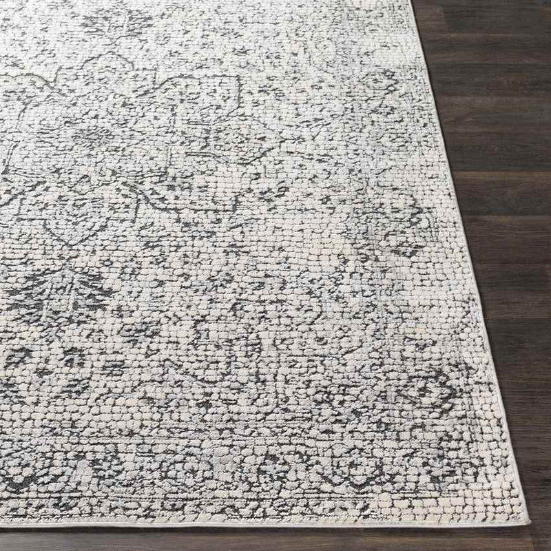 Lachan Traditional White/Grey Area Rug