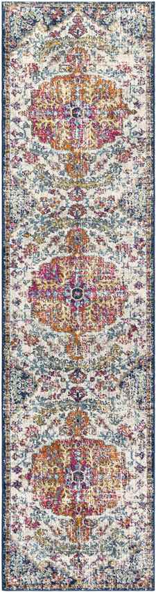 Olivia Traditional Saffron/Navy Area Rug