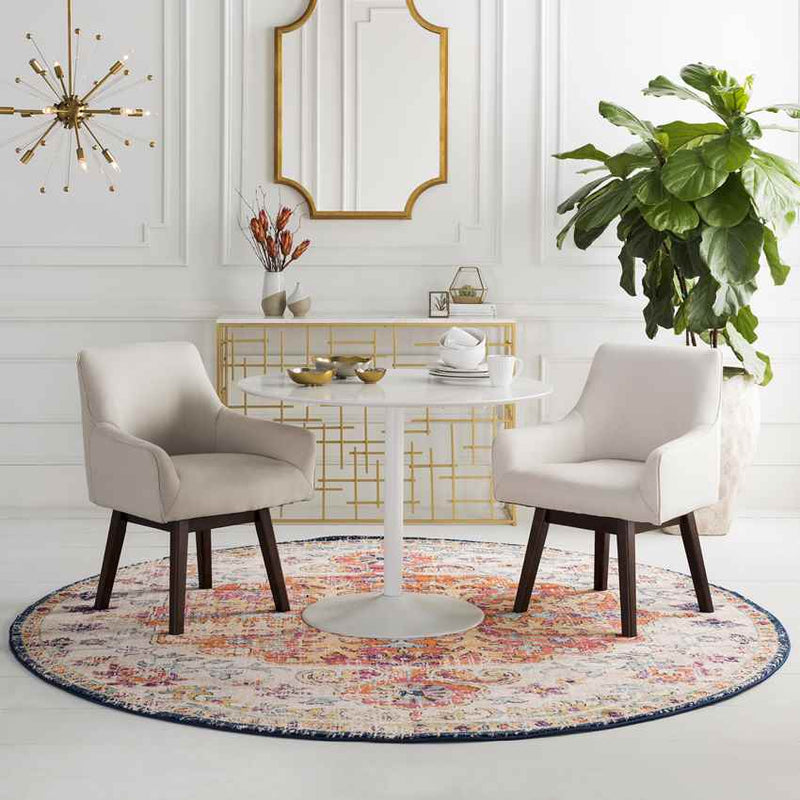 Olivia Traditional Saffron/Navy Area Rug