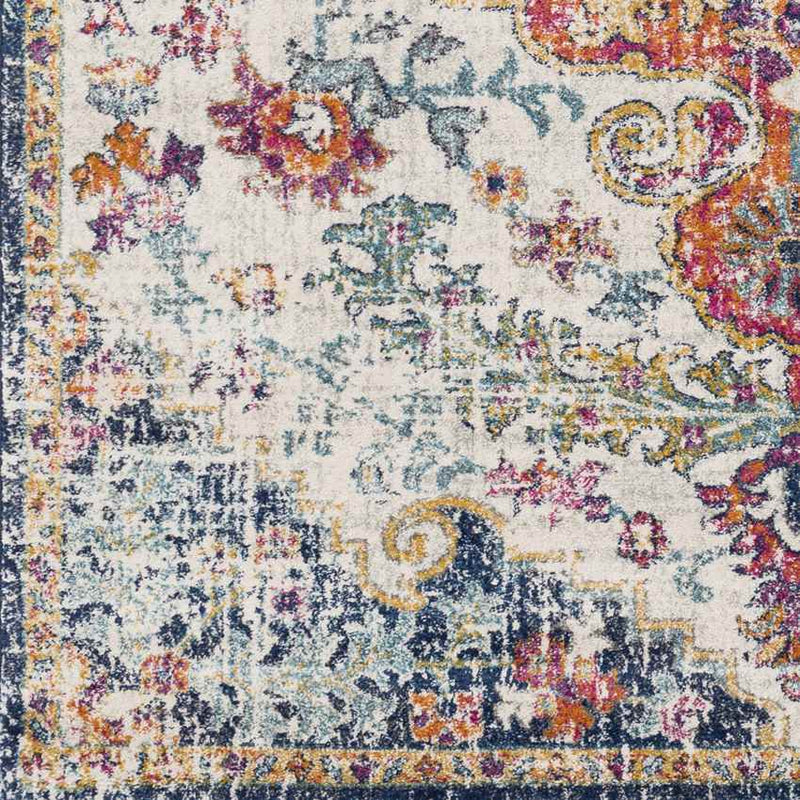 Olivia Traditional Saffron/Navy Area Rug