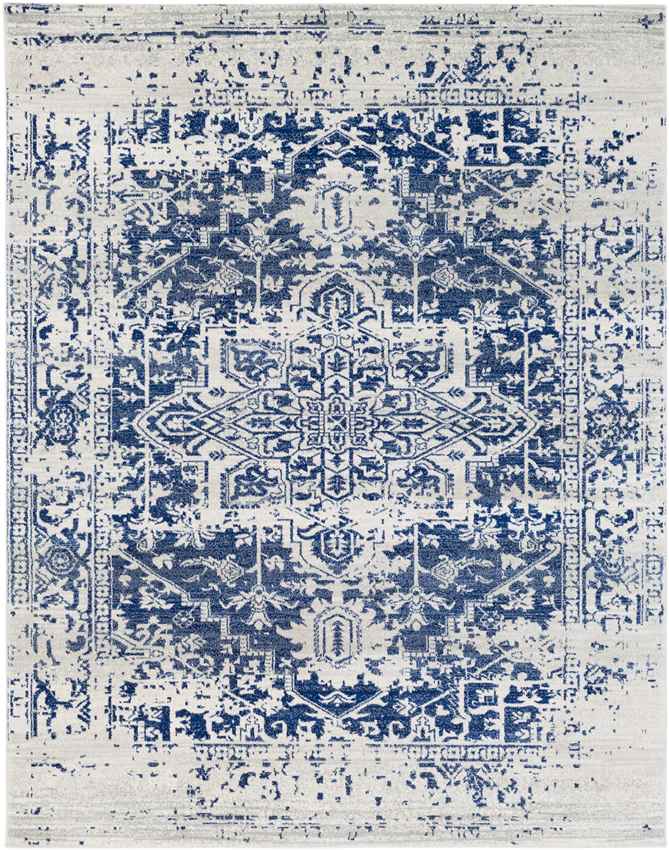 Amelia Traditional Navy Area Rug