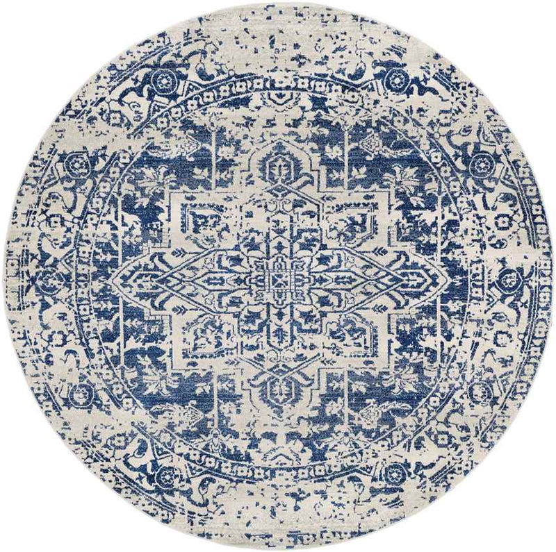 Amelia Traditional Navy Area Rug