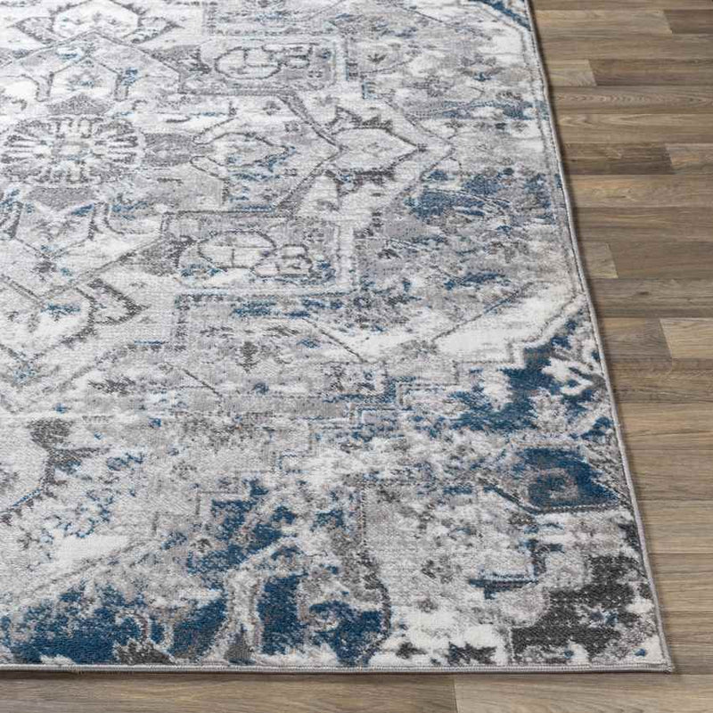 Angelo Traditional Ivory/Blue Area Rug