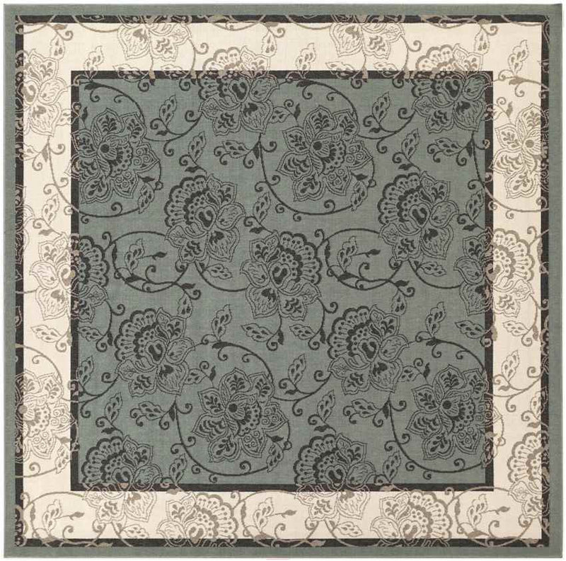 Joel Traditional Green Area Rug