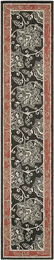 Joel Traditional Black Area Rug