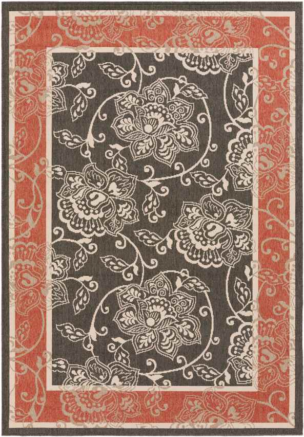 Joel Traditional Black Area Rug