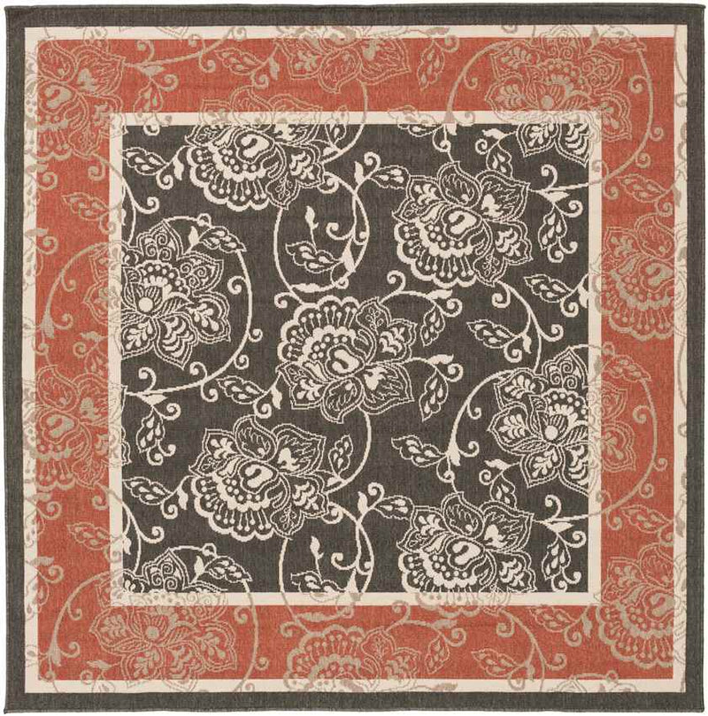 Joel Traditional Black Area Rug