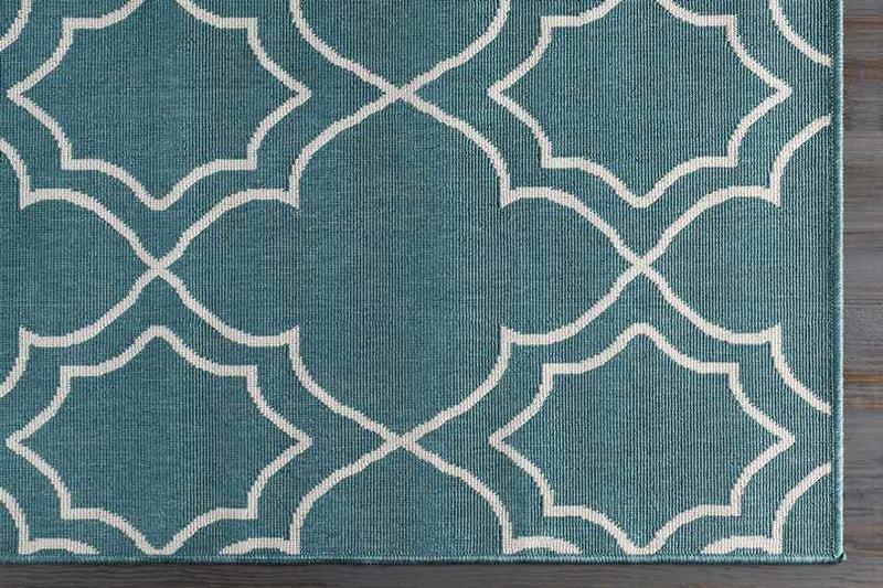 Liam Cottage Teal Area Rug