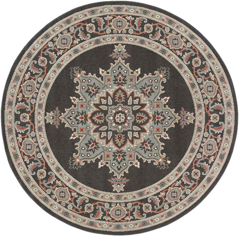 Lyla Traditional Black Area Rug