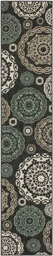 Ethan Cottage Black Area Rug