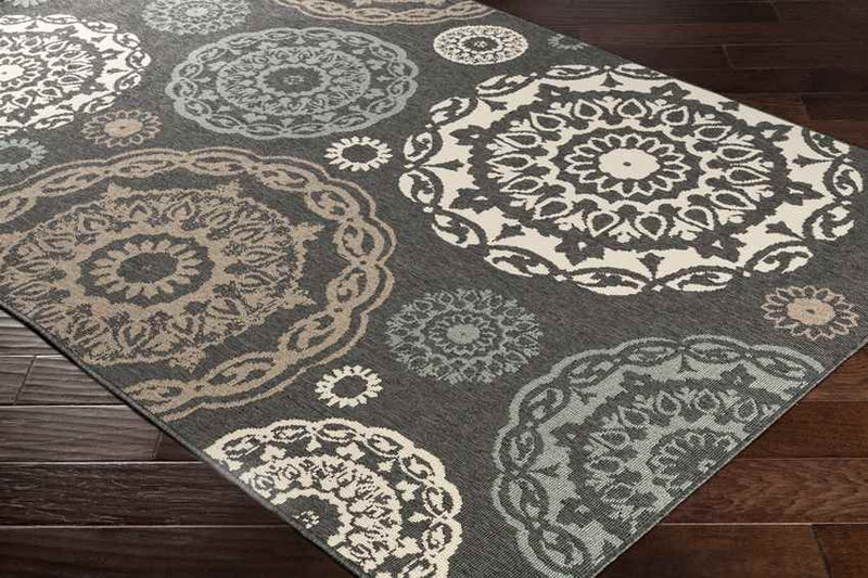 Ethan Cottage Black Area Rug