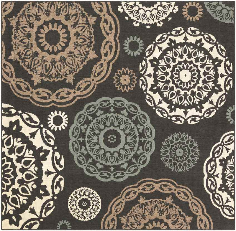 Ethan Cottage Black Area Rug