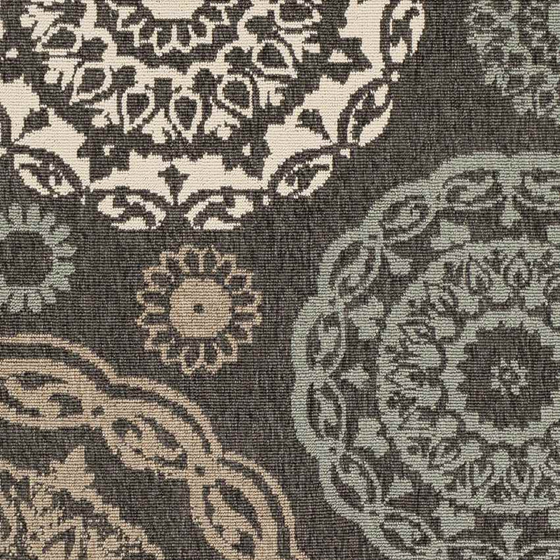 Ethan Cottage Black Area Rug