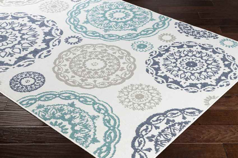 Ethan Cottage Teal Area Rug