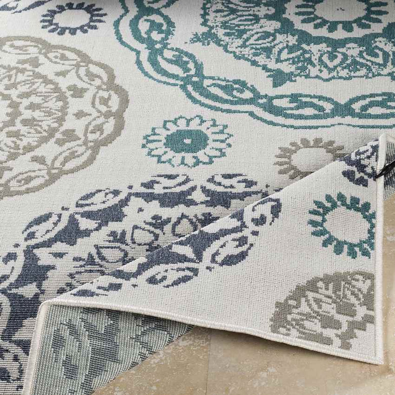 Ethan Cottage Teal Area Rug