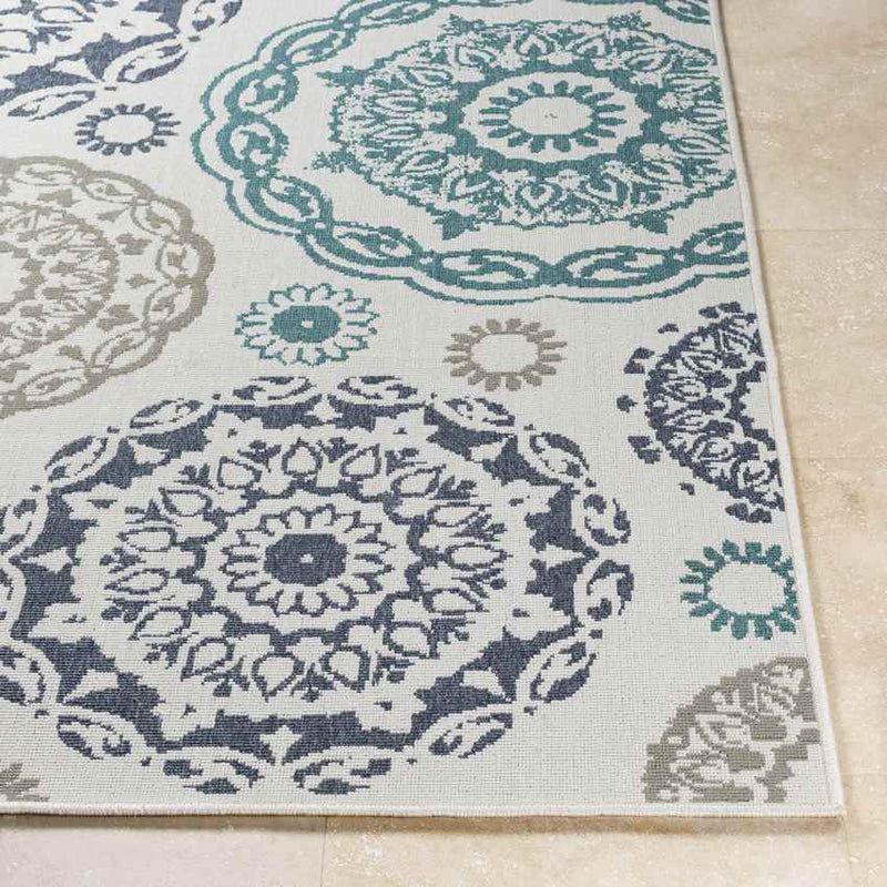 Ethan Cottage Teal Area Rug