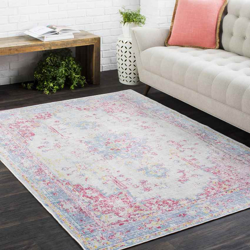 Everly Traditional Blue Area Rug