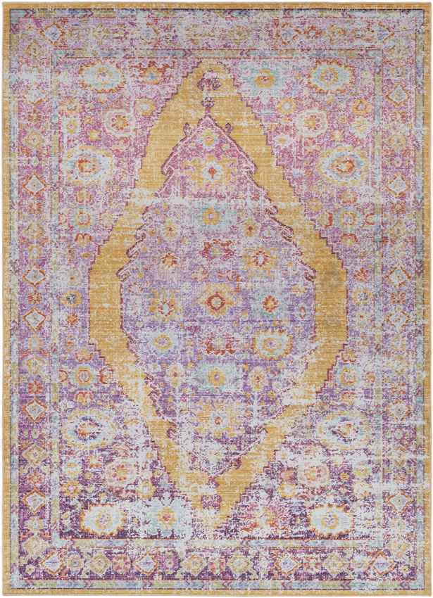 Esther Traditional Purple Area Rug